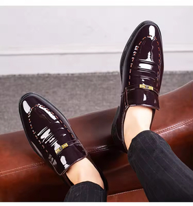 High Quality British Style Men's Oxford <b>Slip</b>-<b>On</b> <b>Waterproof</b> Evergreen Genuine Leather Lining All Seasons Office Formal Business - Product Image 4