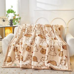 Plaid en polyester gaufré 2 plis de style coréen, poids lourd de 5 kg, doux et chaud, toutes saisons, <span class=keywords><strong>taille</strong></span> personnalisée - Product Image 4