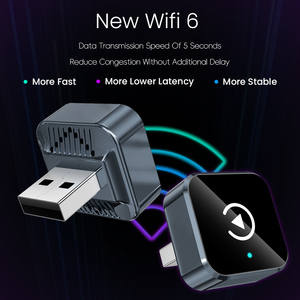 อะแดปเตอร์ CarPlay ไร้สาย 2 in 1 ยี่ห้อ Manufacturer Mini แบบเสียบใช้งานได้ทันที รองรับ Wireless CarPlay และ Android Auto สำหรับหน้าจอเดิม - Product Image 2