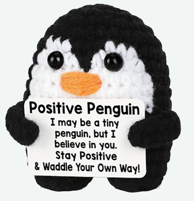 Pingouin debout noir blanc carte p