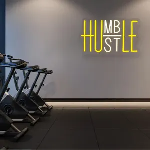 Khiêm tốn hối hả Led Neon dấu hiệu IP67 tường trang trí nội thất có thể điều chỉnh độ sáng USB Power Acrylic đèn cho văn phòng người đàn ông hang động không có pin - Product Image 5