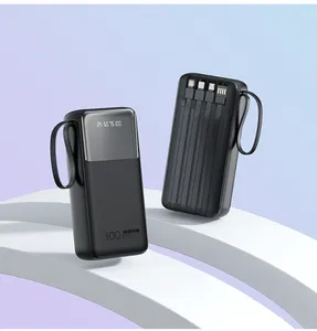 베스트 셀러 120w 빠른 충전 강력한 USB C 전원 은행 30000ah 아이폰 은행 및 발전소