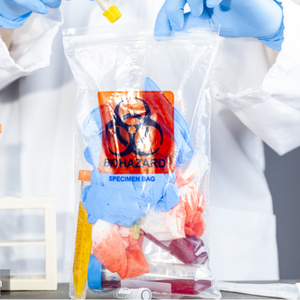Sac de collecte d'échantillons Triple Medical Un3373 transparent, hermétique, absorbant, avec fermeture éclair et pochette, 95 kPa - Product Image 5