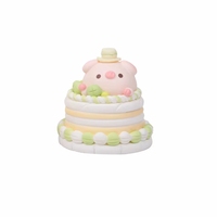 Nouvelle conception PVC, adorable figurine de cochon de dessin animé pour gâteau, boîte mystère, échelle 1/12