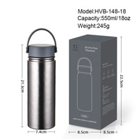 Nouvelle gourde sportive en titane pur de 550 ml, isolée sous vide, à large ouverture, thermos portable pour l'extérieur avec corde de transport