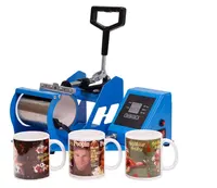 Kupa basın makinesi, otomatik kupa ısı basın süblimasyon 11oz, kahve fincanı Transfer baskı, DIY hediye hediyeler mavi