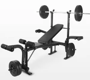 Longotech健身房健身器材倾斜可调卧推举重运动可折叠举重最大负载300千克