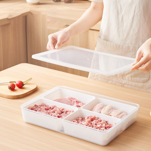 冷蔵庫保管容器食品グレードPP肉フリーザーボックス蓋付き気密密封オーガナイザー - Product Image 5