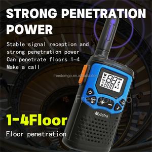 Myyetra MYT-353รับส่งสัญญาณไร้สายแบบสองทางรุ่น FRS PMR446ป้ายทะเบียนแบบพกพาได้ฟรี UHF 5W IPx4กันน้ำ1000-1500mAh - Product Image 5