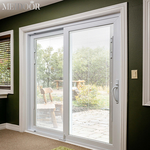 باب جرار زجاجي غير مرئي يُثبت في حائط غرفة المعيشة أو الحمام مزجج لتوفير الطاقة مع إطار من الألومنيوم حراري للفيلات - Product Image 6