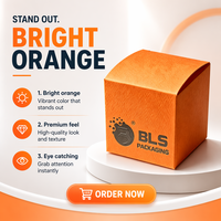 Boîte cadeau cosmétique personnalisée élégante et tendance, parfumée à l'orange, avec un design fantaisie et votre propre logo.