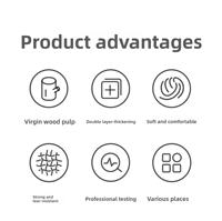 Serviettes en papier roses jetables écologiques à haute absorption pour restaurants, hôtels, boissons, épicerie - Vente en gros personnalisée avec logo