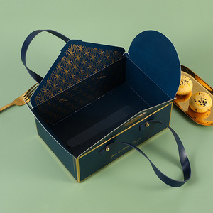 Bán Buôn Biểu Tượng Tùy Chỉnh Cấp Thực Phẩm Tráng Miệng Pastry Bánh Bao Bì Hộp Các Tông Bánh Sang Trọng Cookie Hộp Quà Tặng Với Xử Lý - Product Image 3