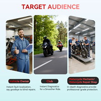 Escáner de Diagnóstico para Motocicletas con Bluetooth, Diagnóstico Completo del Sistema, Especialmente para BMW, Funciona con M400PRO / Teléfono Móvil
