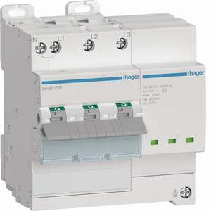 SPB815D Personalizzabile con Hagers SPD 4P T2 autoprotettivo da 15kA con indicazione di fine ciclo - Product Image 1