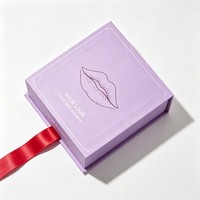 Boîte cadeau pour rouge à lèvres, matériaux recyclés, fermeture magnétique en éponge, boîte rigide en papier pour emballage de cosmétiques