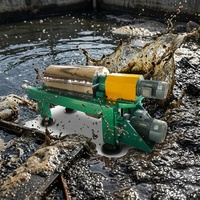 LW220 3 Fasa Horizontal Decanter Centrifuge SS304 Pemisah Otomatis Kontinu Minyak Air Padatan untuk Air Limbah Minyak Zaitun Biodiesel