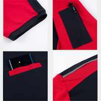 Polo de travail personnalisé avec logo, 250g, couleur contrastée, fermeture éclair, uniforme pour personnel d'entreprise, gestion immobilière, service d'entretien