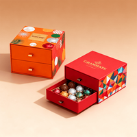 Boîte d'emballage personnalisée de luxe en papier pour petite barre de chocolat à la fraise, boîte cadeau haut de gamme