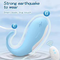 Produits pour adultes Climax Sex : Vibrateur portable œuf de poisson vibrant en forme de baleine, chauffant, télécommandé sans fil, pour le point G féminin