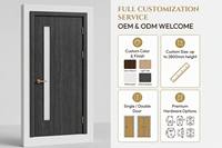 Portes intérieures pour villa, appartement, hôtel, grain de bois anthracite avec serrure électronique, finition couleur personnalisée, fabricant OEM ODM