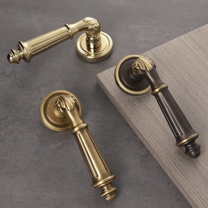 Hot bán cao cấp chống chèn từ rắn brass xử lý Door Lock Set cho cửa gỗ - Product Image 1