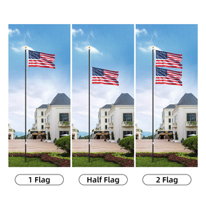 25ft <span class=keywords><strong>telescoping</strong></span> cờ cực kit, ngoài trời <span class=keywords><strong>telescoping</strong></span> nhiệm vụ nặng nề inground nhôm có thể điều chỉnh kính thiên văn Cột cờ Kit - Product Image 2