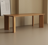 Table à manger en bois massif RH American, design rustique moderne, meuble unique pour la maison, le bureau ou la cuisine, pour une utilisation contemporaine à la maison