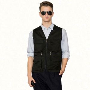 Wholesale Custom Logo Advertising <b>Utility</b> Workwear Travel Work Multi Pocket <b>Vest</b> With Any Logo - Product Image 5