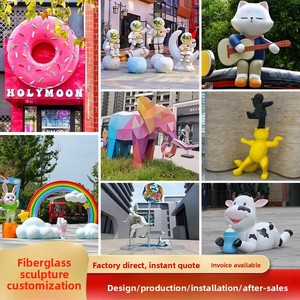 Esculturas de Fibra de Vidrio Personalizadas con Personajes Populares de Internet para Decoración de Exteriores, Parques, Zonas Escénicas y Tiendas - Product Image 3