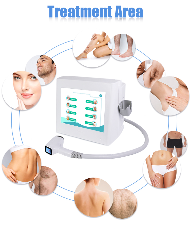Body 808nm Diode Laser Hair Removal Machine Painless