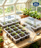 Custom Recyclable PET Blister Plant Nursery Packaging Clamshell Tray for Seedling Growth Flower Seedlings Disposable