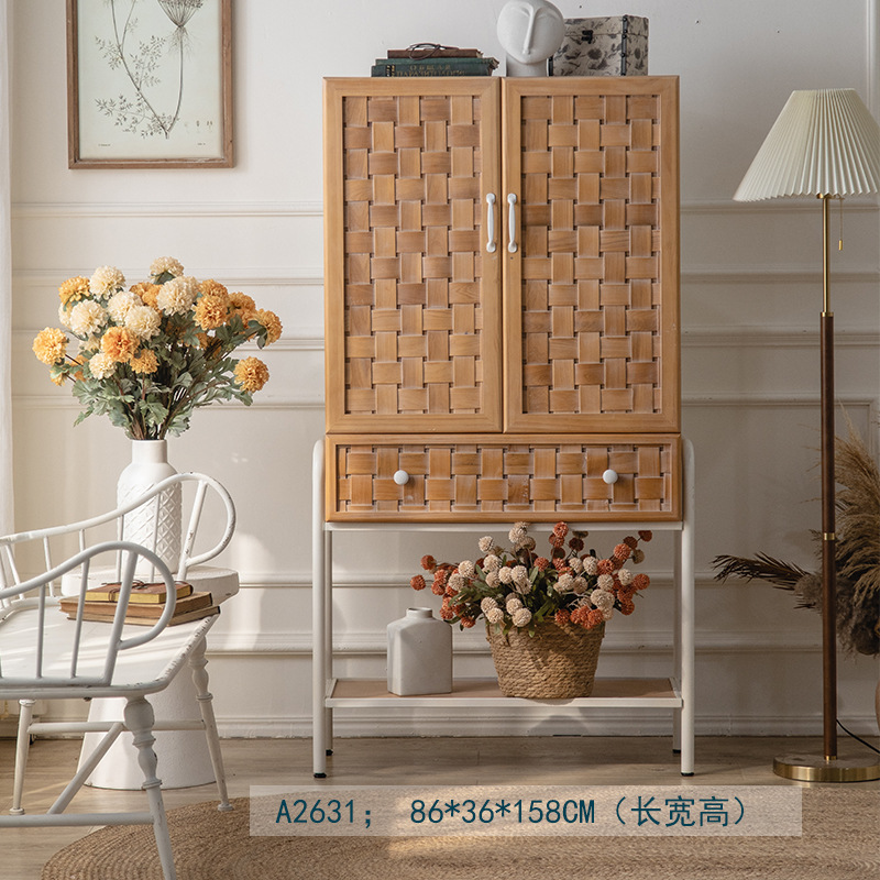 ตู้โชว์สีไม้ธรรมชาติ - A2631