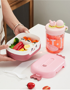School Children <b>Lunch</b> Boxes <b>Lunch</b> <b>Box</b> Kids Cartoon Cute Reusable Container for Snacks - Product Image 6