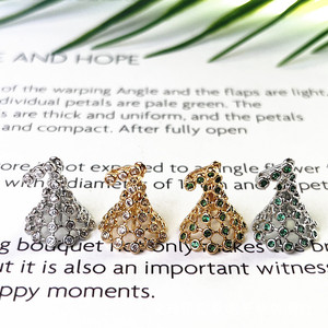 Flower Shape Alloy Pendant <b>Charms</b> Claw Setting DIY Jewelry Accessories For Necklace Making Summer 2024 Yiwu Origin - Product Image 1