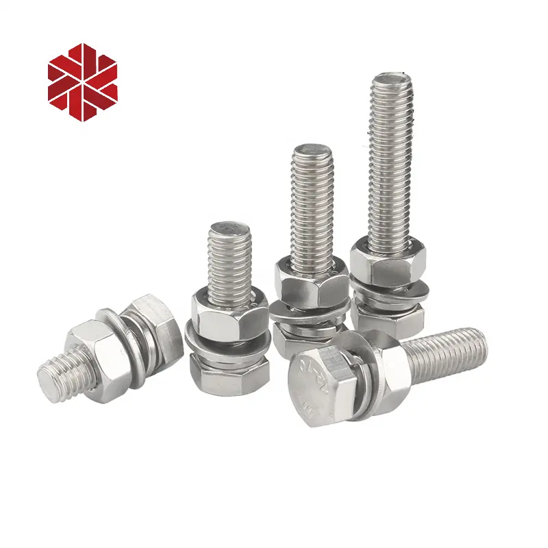 stainless steel m27 hex head bolt Fastener DIN931 Bolzen all style of screw 16mm m40 High strength m8 bolt nut washer A358 Noten