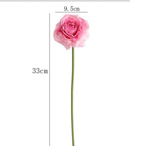 Flor Artificial de Ranúnculo Greenway, Tallo Único de Seda, Realista, para Decoración de Bodas y Hogar - Product Image 5