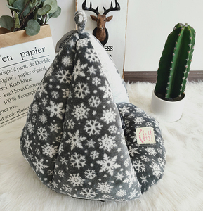 Tenda per animali domestici Super morbida per cani di piccola taglia per animali domestici con letto per gatti lavabile da interni con ingresso inferiore in pelliccia sintetica in pile stampato in tessuto - Product Image 3