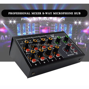 Clavax CLMC-428E Console de son 8 canaux Mélangeur DJ Signal audio Instrument de réverbération Microphone Petit extenseur - Product Image 2