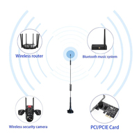 Antenne 4G LTE omnidirectionnelle 8dBi à montage magnétique pour extérieur/intérieur, avec câble 3M pour routeur, passerelle et caméra 4G LTE