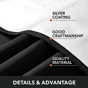 95 inch màu đen <span class=keywords><strong>c</strong></span>ách âm nhiệt phòng khách Rèm <span class=keywords><strong>c</strong></span>ửa với Bạ<span class=keywords><strong>c</strong></span> tráng đen ra Rèm cho Windows - Product Image 4