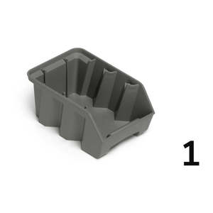 Récipient en PP recyclé Boîte de décapage Air Taille 1 avec fond renforcé Bac de rangement en plastique Dimensions L = 108 D = 173 H = 76 - Product Image 1