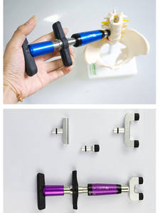 4 têtes remplaçables Correcteur de colonne vertébrale Activateur chiropratique Pistolet de réglage 300N - Product Image 5