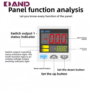डिजिटल दबाव मैनोमीटर DP5-001-01 समग्र-100 ~ 100kpa 1 रास्ता उच्च सटीकता ट्रांसड्यूसर 1 साल चीन मूल - Product Image 6