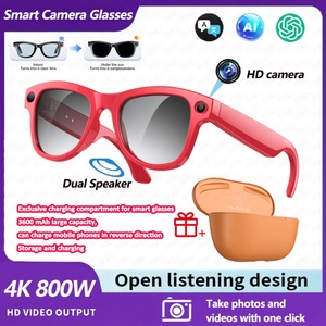 Travel & Business Essential M02 Ultra Smart Glasses with 800W <b>Camera</b> and <b>Real</b>-time Translation and Charging Case - Product Image 1