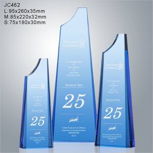 ถ้วยรางวัลคริสตัลสีฟ้าแบบไม่ซ้ำใครถ้วยรางวัลอะคริลิค - Product Image 2