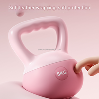 Kettlebell de PVC Suave para Mujeres - Ejercicio en Casa y Adelgazamiento, Equipo de Ejercicio Ligero y Duradero para Tonificar y Cardio