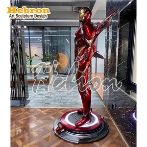 Figurine Marvel grandeur nature, personnage de <span class=keywords><strong>super</strong></span>-héros, sculpture <span class=keywords><strong>Iron</strong></span> <span class=keywords><strong>Man</strong></span> MK50 avec ailes, décoration, statue en résine - Product Image 6