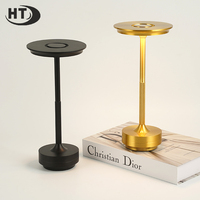 Lampe de table LED rechargeable en alliage d'aluminium de qualité supérieure, design soucoupe volante, avec interrupteur tactile, pour chambre, bar et extérieur