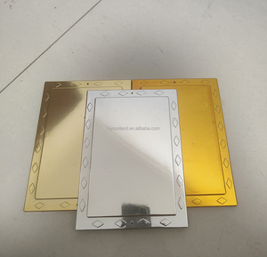 <span class=keywords><strong>Plaque</strong></span> de cercueil rectangulaire en plastique, plaquée or/argent, accessoires commémoratifs funéraires - Product Image 2